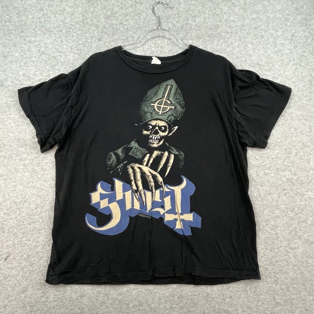 Ghost 2013‎ Year Zero Rock Band Tee Metal Horror Shirt Rare Mens Size L Black